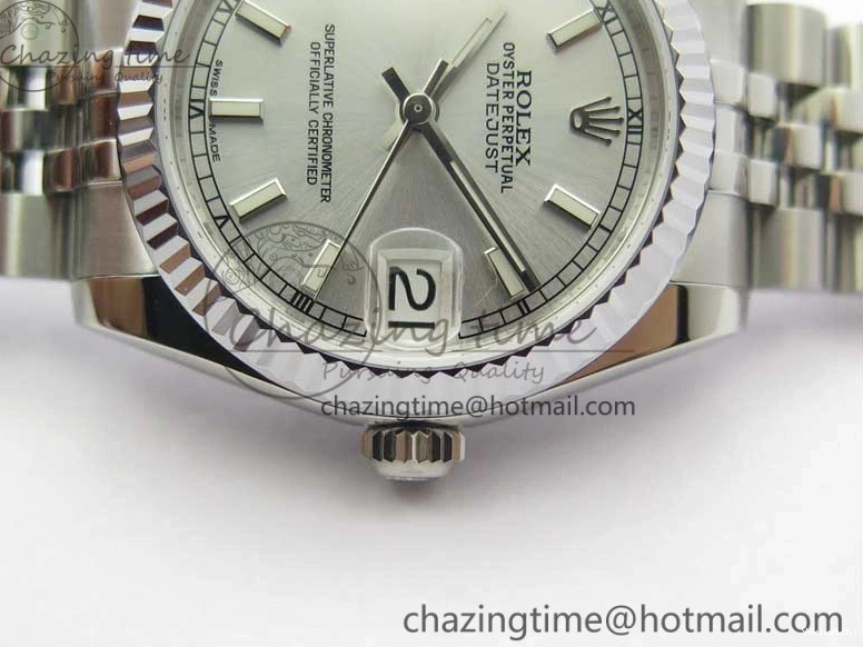 Dial Edition SEIKO 31mm SS Markers Datejust Jubilee Bracelet Stick 178274 on Best SS Silver GSF NH05A 0101